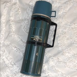 Vintage Thermos Insulated Quart Turquoise Blue